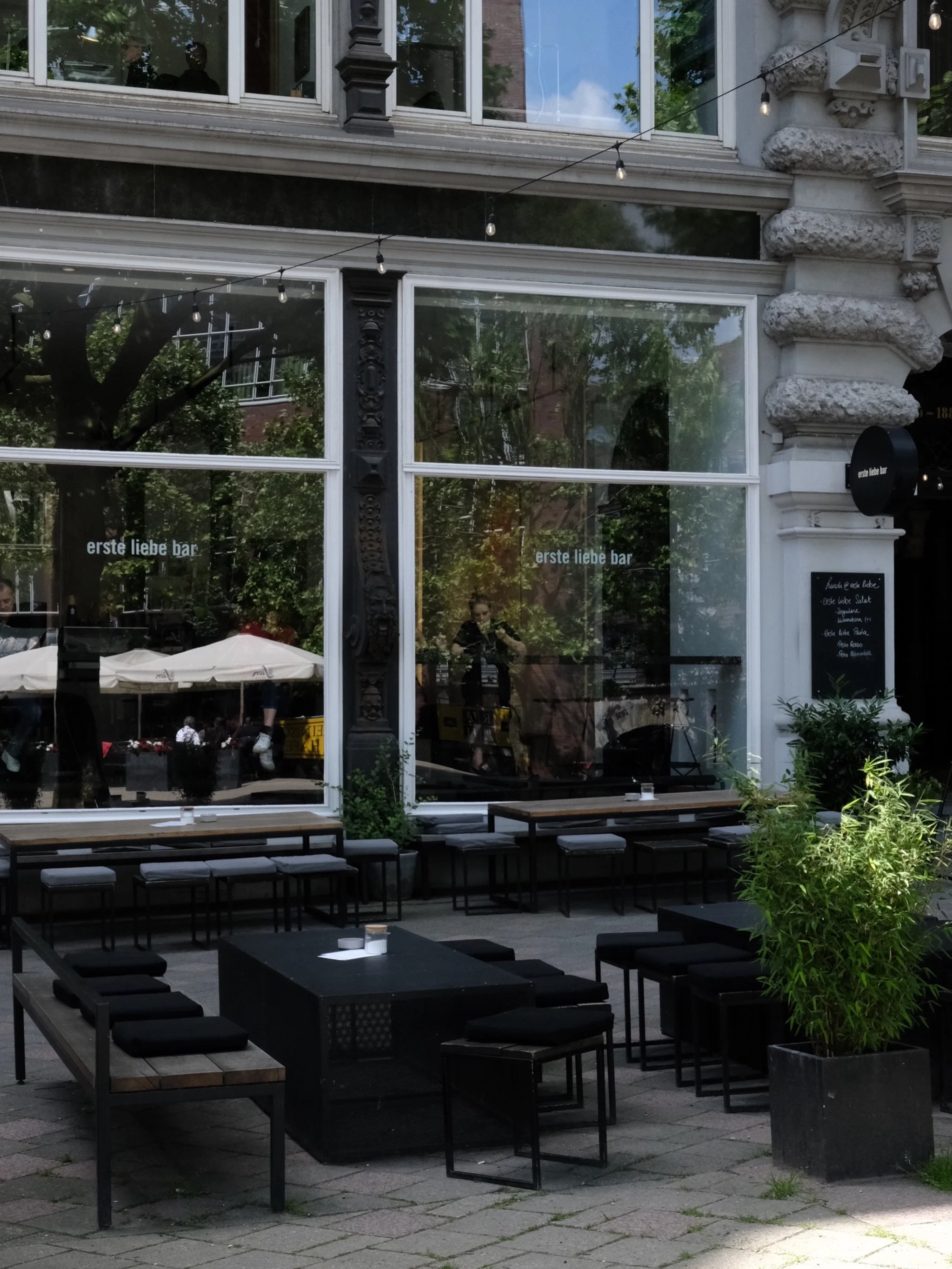 in case you need some shade from the sun, we&rsquo;ve got you covered. grab a seat on our terrace and enjoy a cold drink.