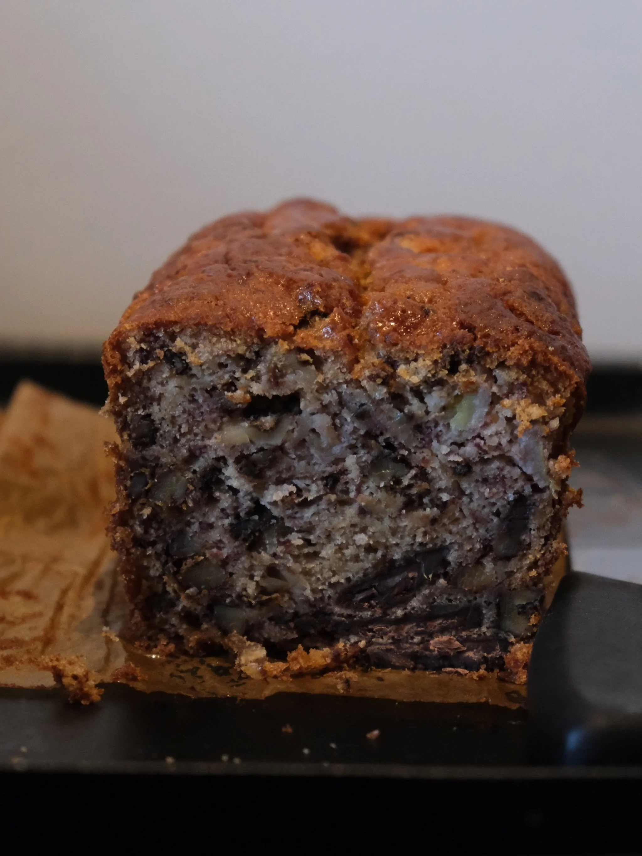 one of your all time favorites &ndash; our erste liebe bar banana bread with chocolate chunks &amp; walnuts.