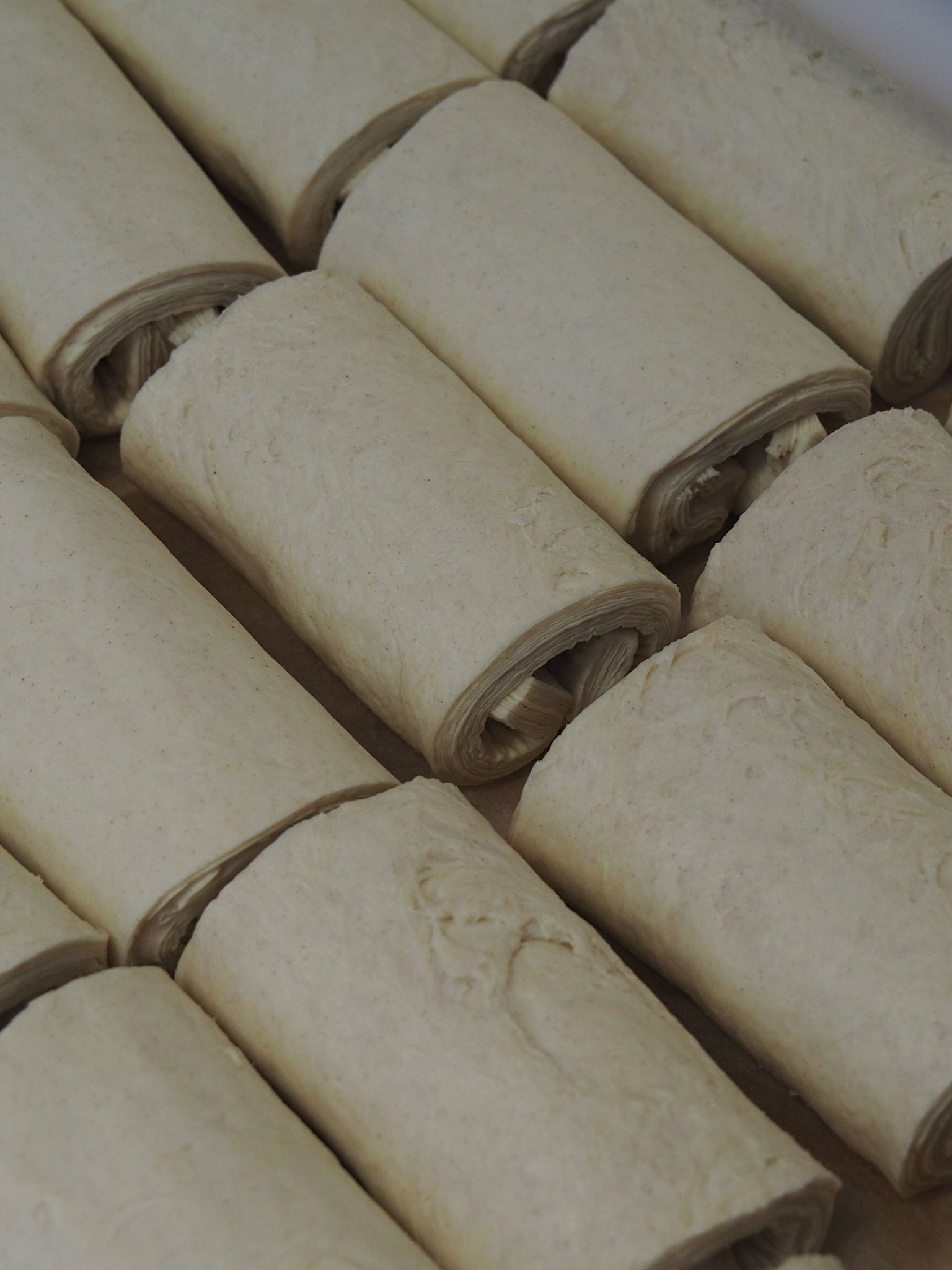homemade pain au chocolat, available every morning until sold out.

the process of making our pain au chocolate