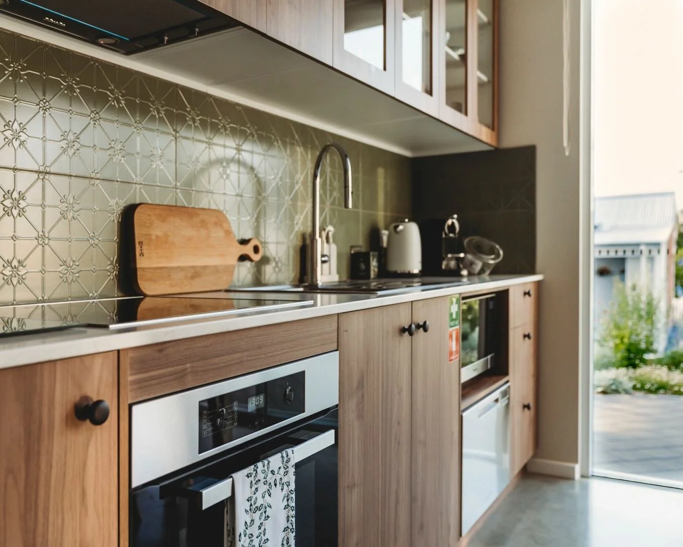 Modern Studio kitchen goals 💚
Green pressed tiles meet contemporary design, bringing the cottage era beautifully into modern times. Part of our exclusive stay package with two kitchens to enjoy.