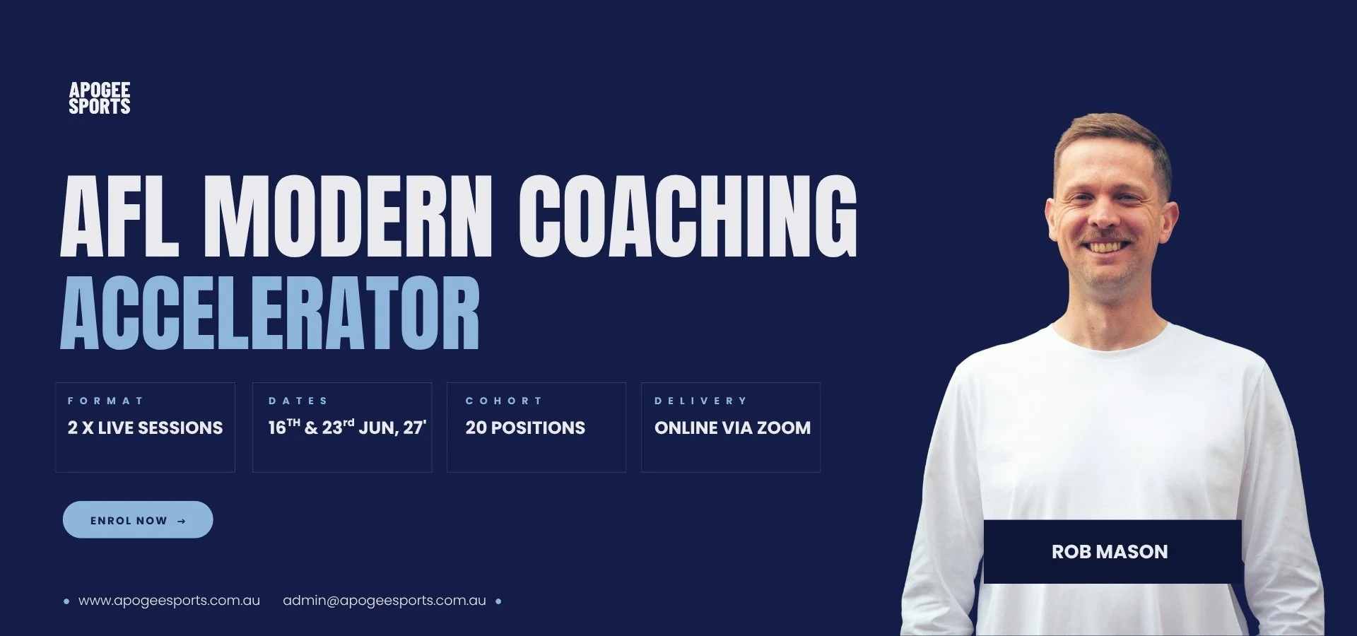 AFL Modern Coaching (Accelerator) — APOGEE SPORTS