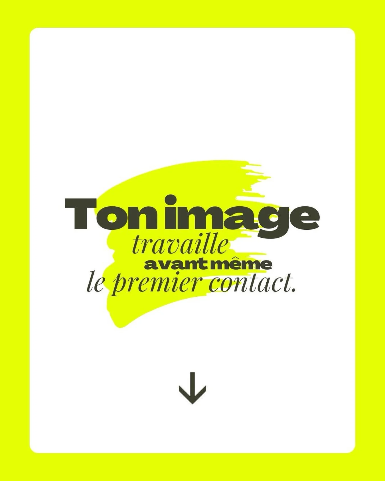 Ton image travaille avant m&ecirc;me le premier contact.

Avant qu&rsquo;un client t&rsquo;appelle, avant qu&rsquo;il lise ton site, avant m&ecirc;me qu&rsquo;il comprenne vraiment ce que tu fais&hellip; il regarde.
Et en quelques secondes, il se fai