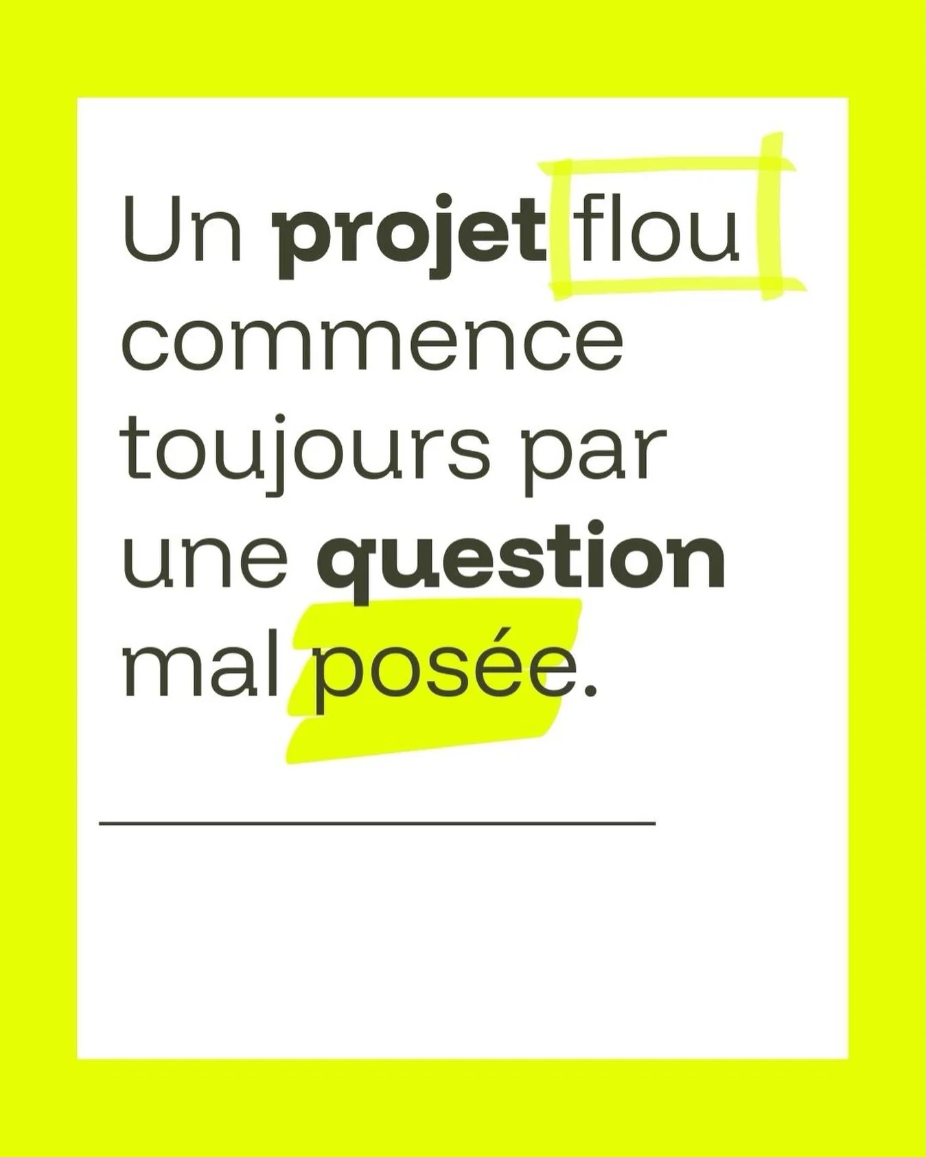 Un projet flou ne commence pas par un mauvais design.
Il commence par une mauvaise question.
&ldquo;On fait un logo ?&rdquo; &ldquo;On modernise un peu ?&rdquo; &ldquo;On change l&rsquo;image ?&rdquo;
Ces questions parlent de surface. Pas de fond.

A