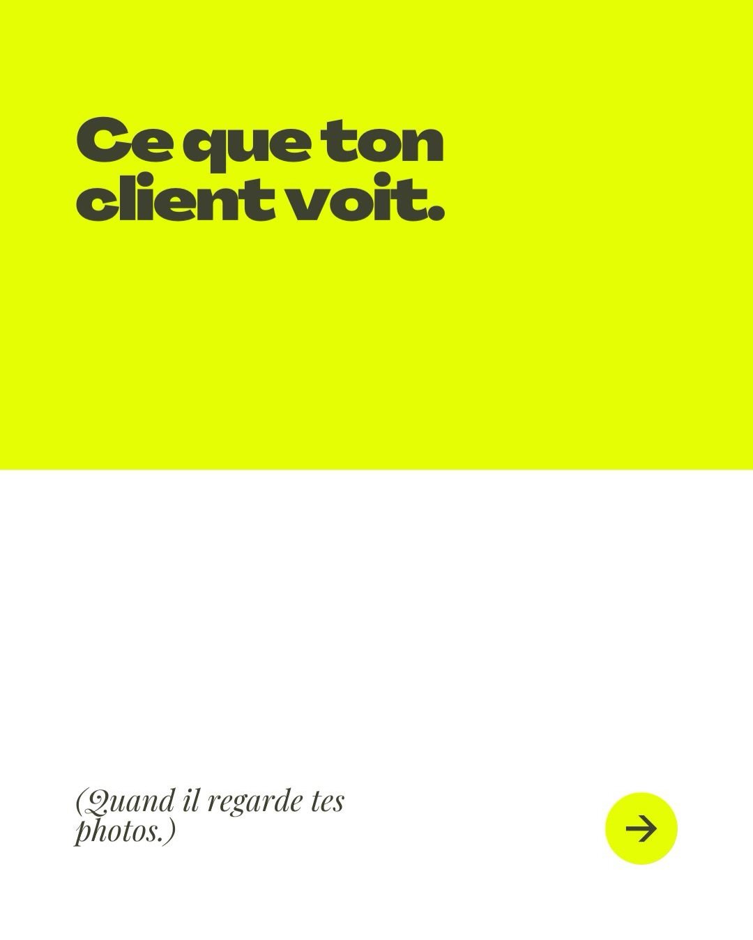 Au d&eacute;but, on regarde une image comme un photographe.
On voit la lumi&egrave;re. Le cadrage. Les choix. On analyse.

Puis on commence &agrave; travailler avec des clients. Des entreprises. Des ind&eacute;pendants.
Et on se rend compte d&rsquo;u