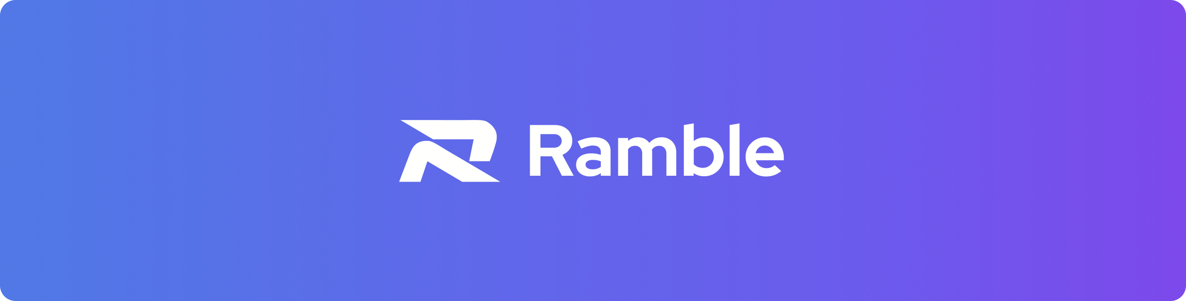 Ramble global marketing banner