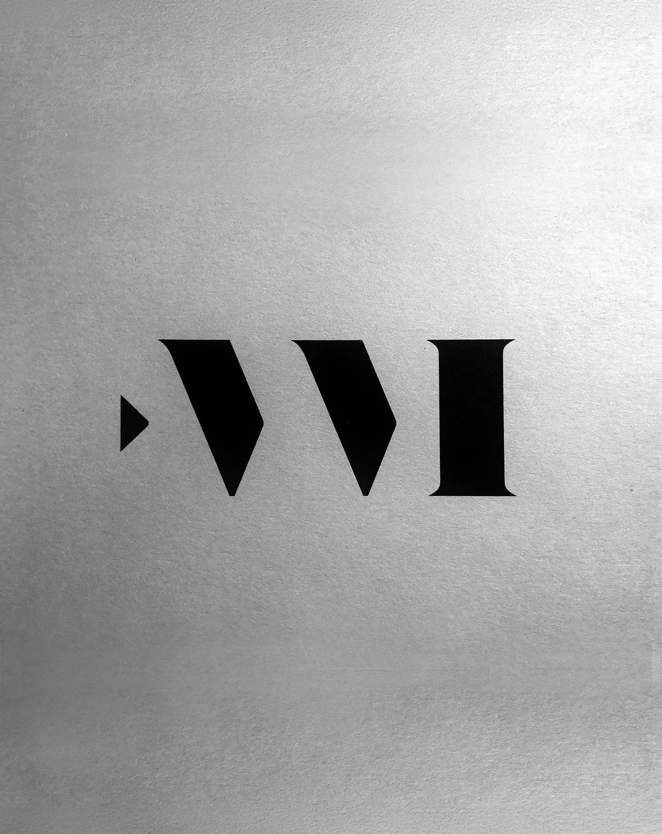 Logo Atelier Martel imprimé en noir sur papier texturé, identité visuelle pour atelier d’architecture et de design, direction artistique Emma Brante – Le Ciel est Bleu Studio
