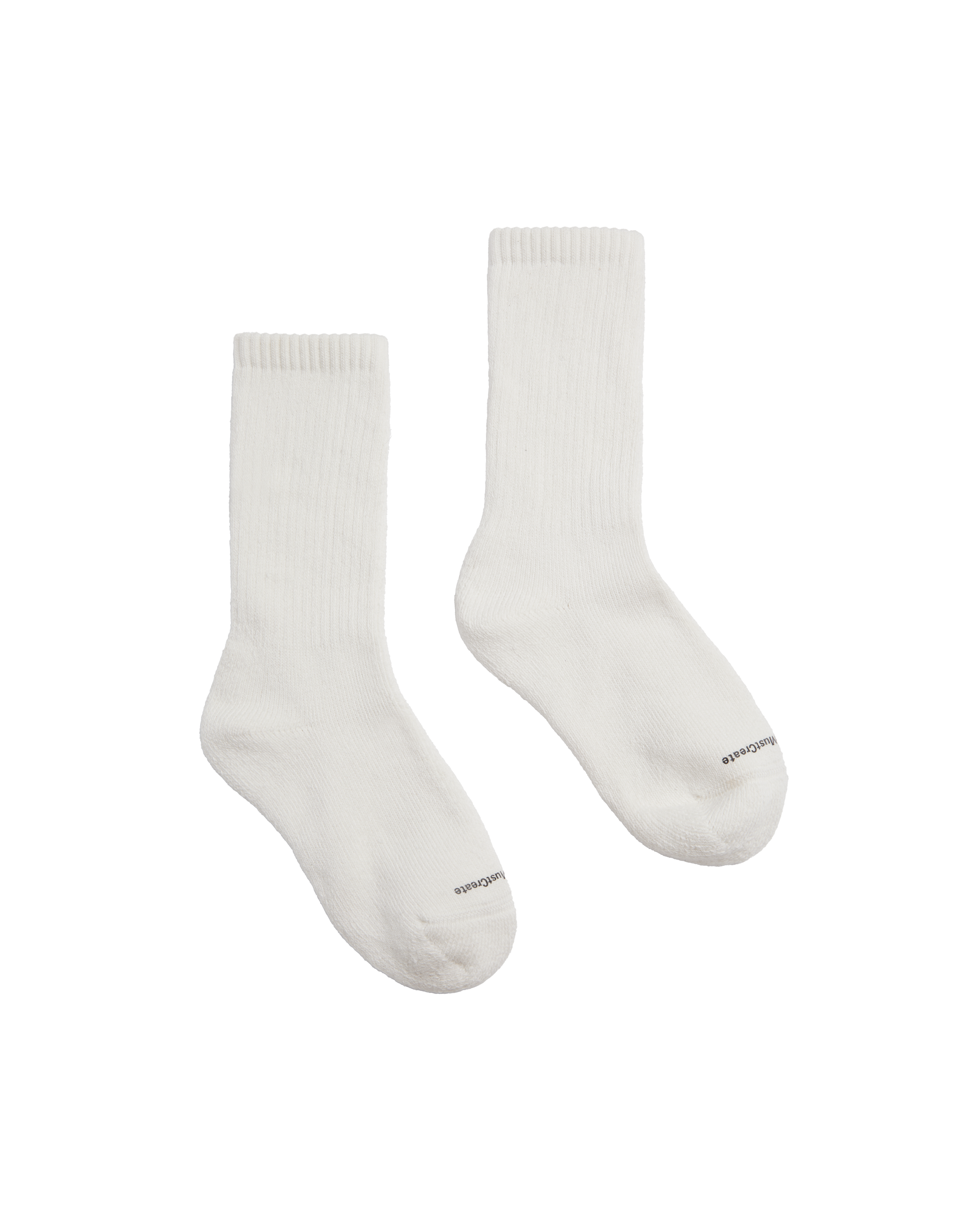 YMC | Earth Solid Socks | White