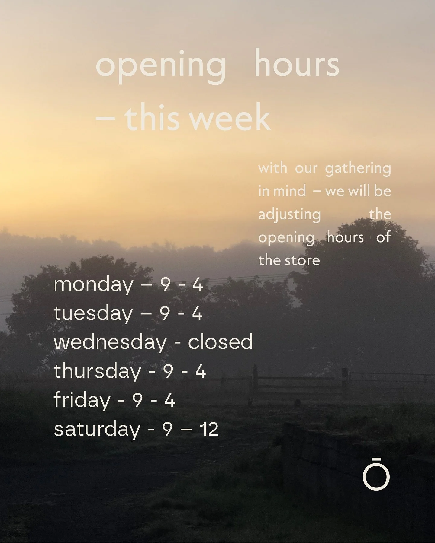 With the Beer &amp; Gyoza gathering on Saturday &mdash; Slight change to the opening hours this week.