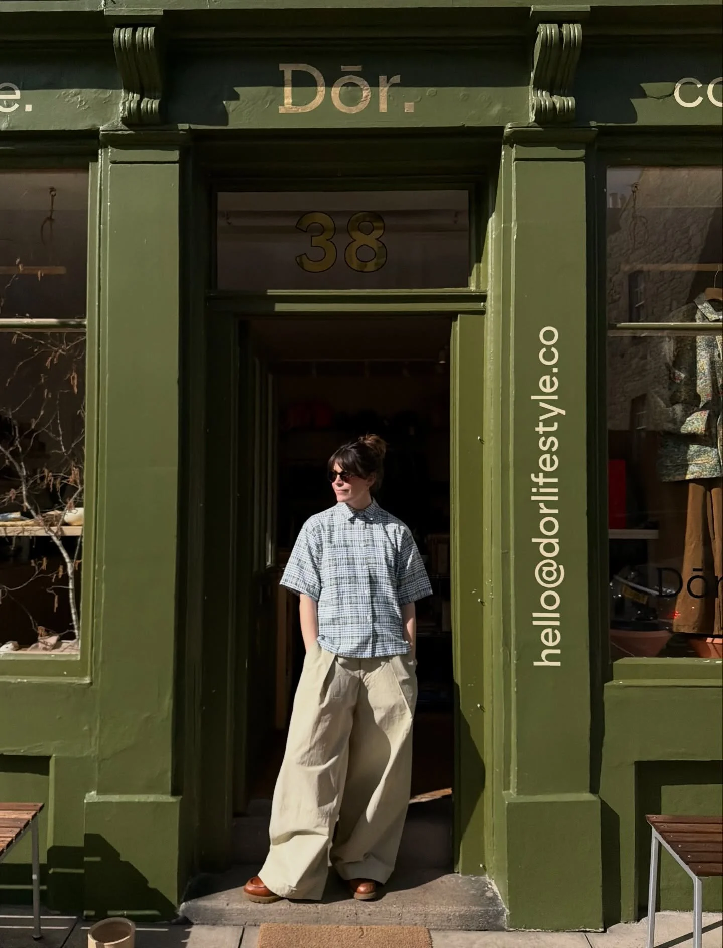 Side by side in @ymclondon at the Dōrway ☀️ almost all of our SS26 pieces by YMC translate so well for everyone, the silhouette&rsquo;s and shapes are perfect for androgynous dressing and oversized comfort 🖤