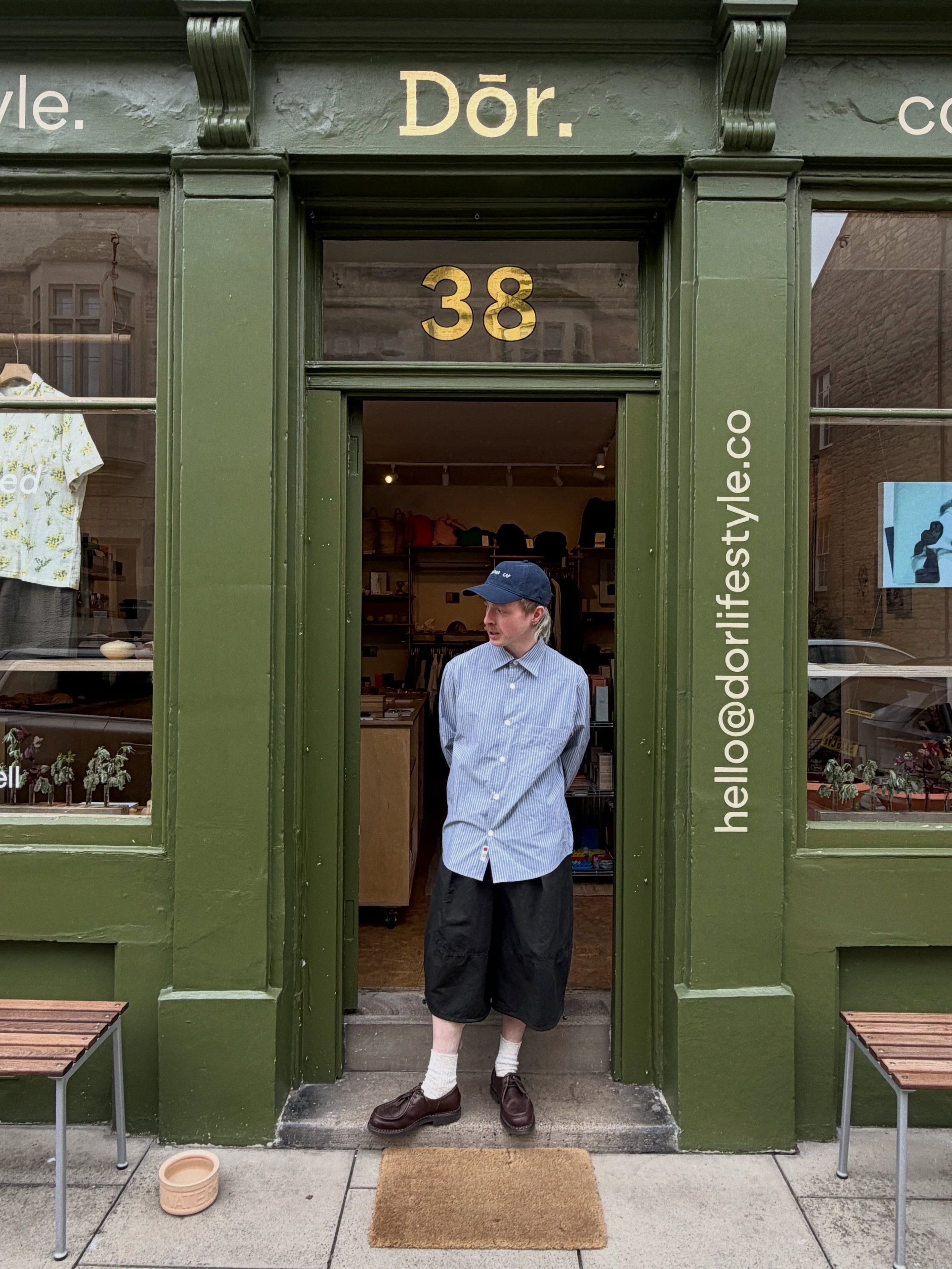 We&rsquo;re so happy to be bringing these beautiful Japanese fabrics to the Scottish Borders 🔆 @another_aspect Made in Japan 4.0 100% cotton shirt paired with our favourite @ymclondon Salba Shorts 👌🏻 the perfect mid season outfit! How special are 