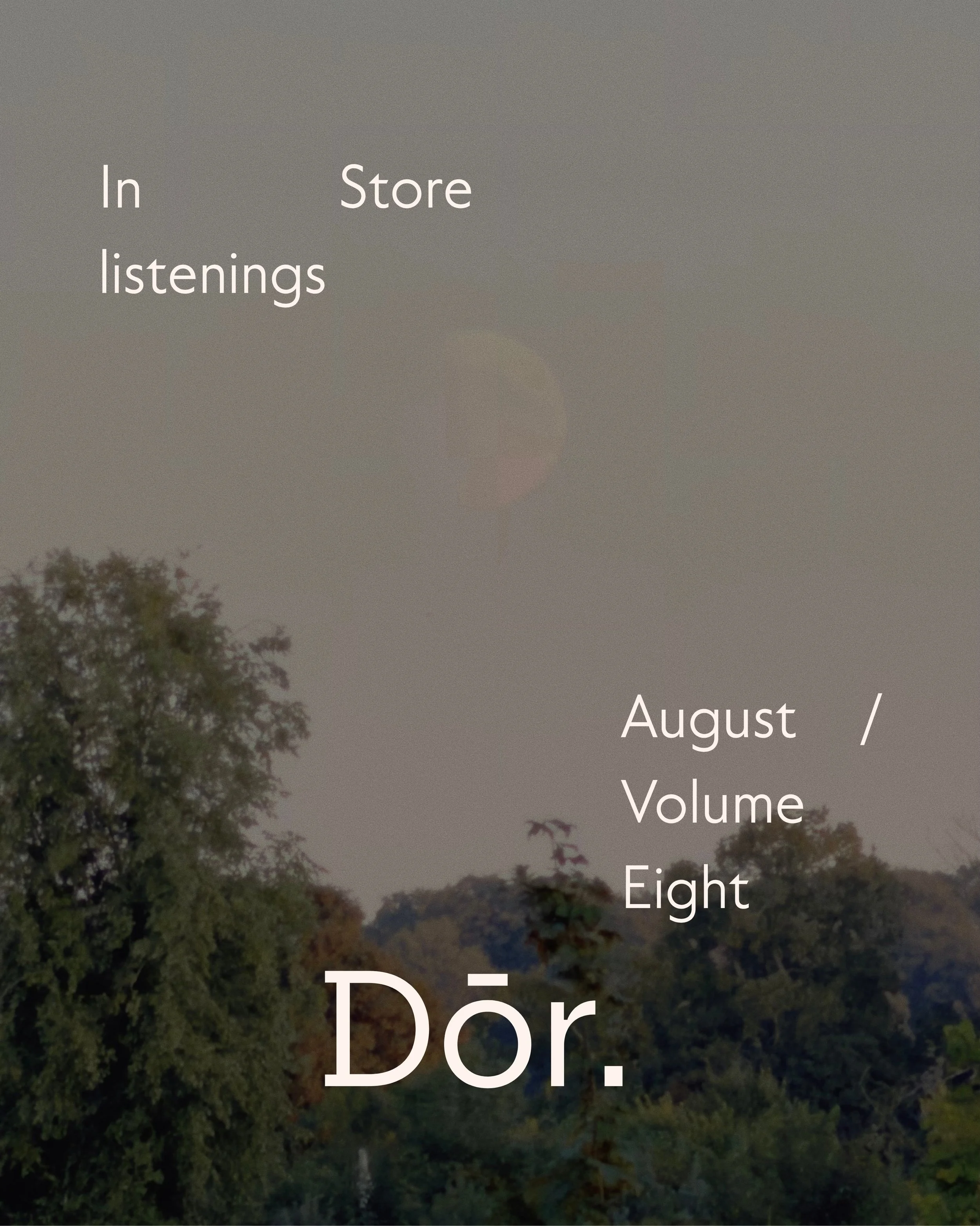 Our August Dōr. playlist isn&rsquo;t here to keep you comfortable. It&rsquo;s moody, restless, and wired with a pulse that doesn&rsquo;t quit. 

Built for mornings that bite, afternoons that demand attention, and nights when you refuse to switch off.