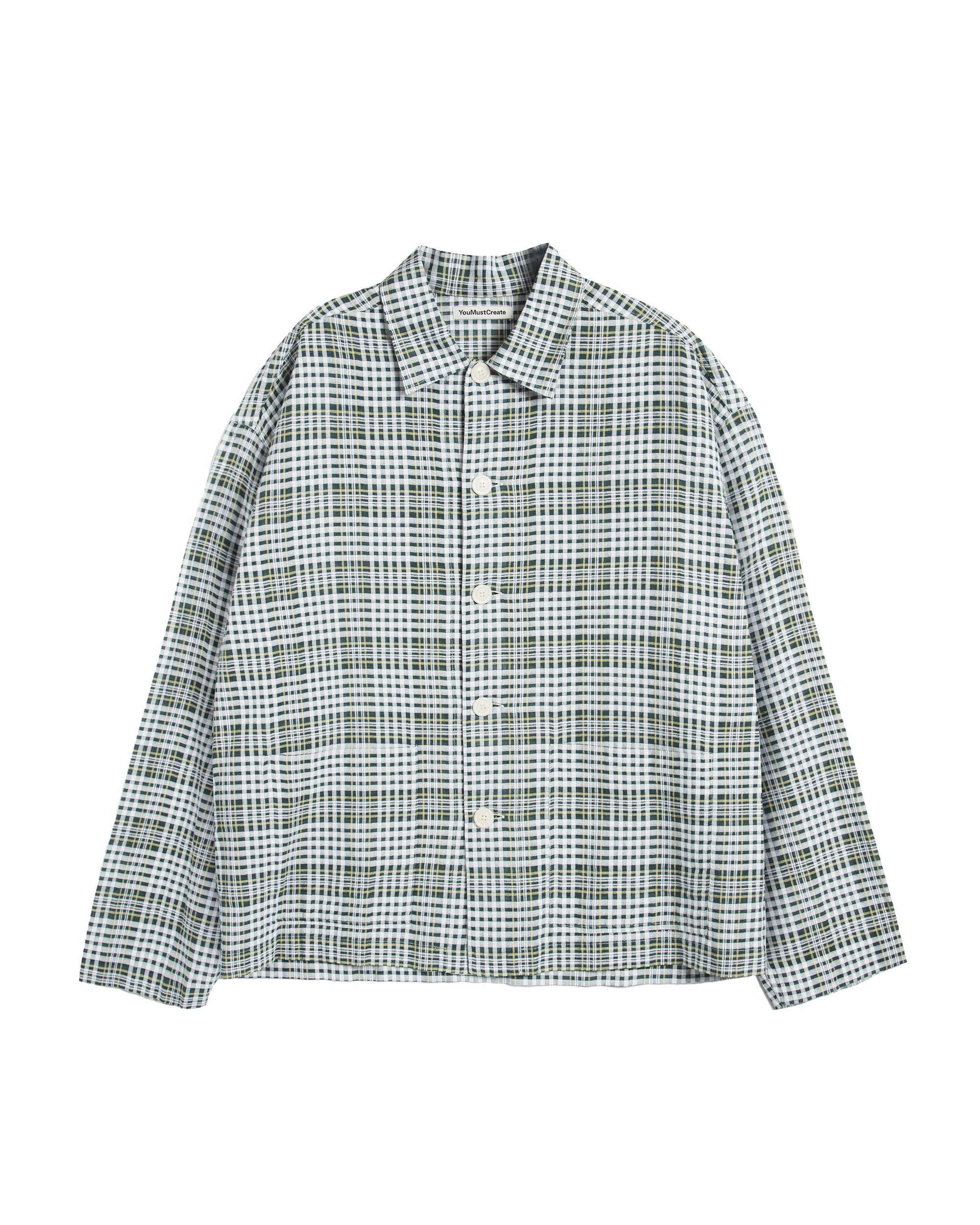 YMC PJ Overshirt Multi front view