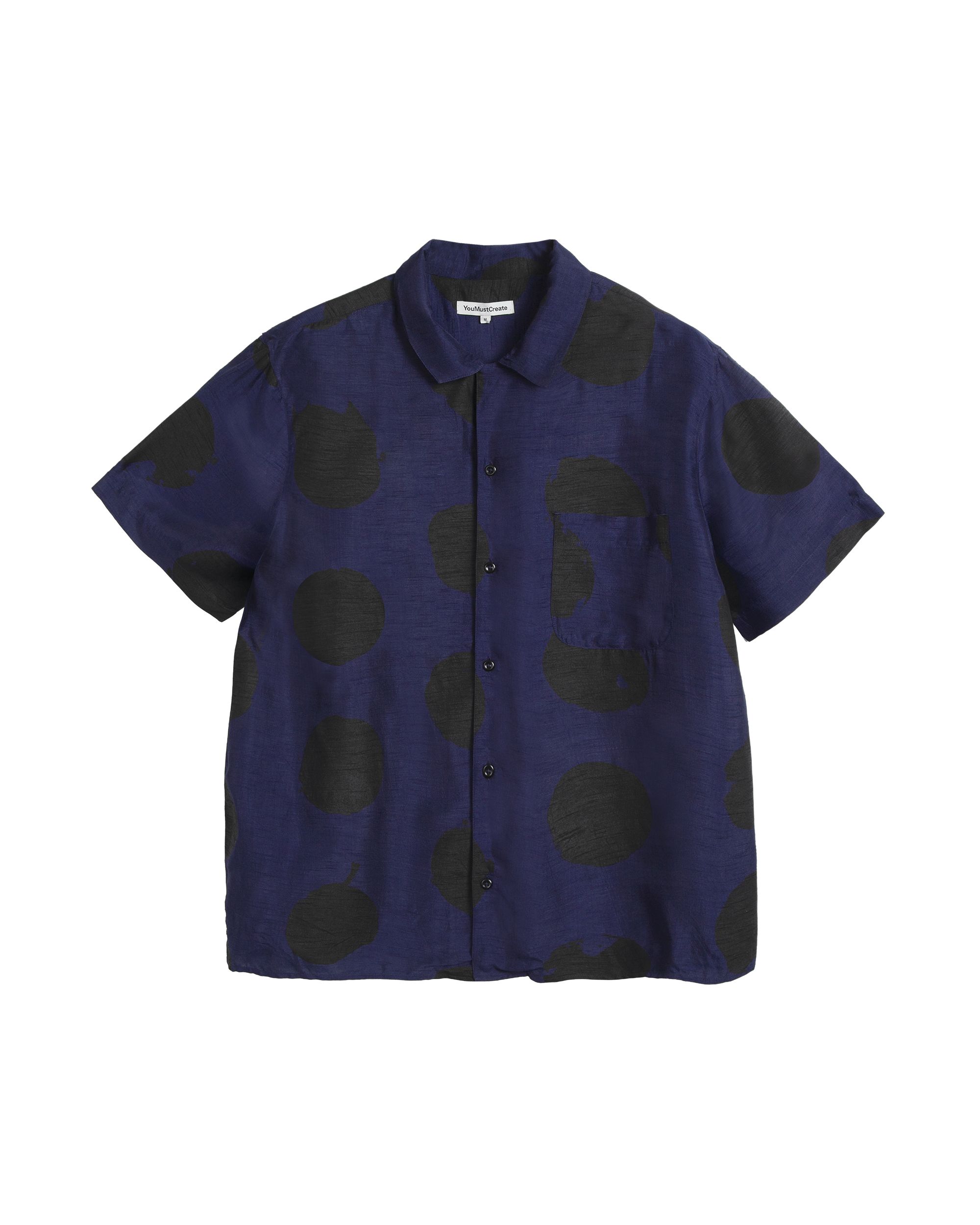YMC Malick Shirt Blue front view