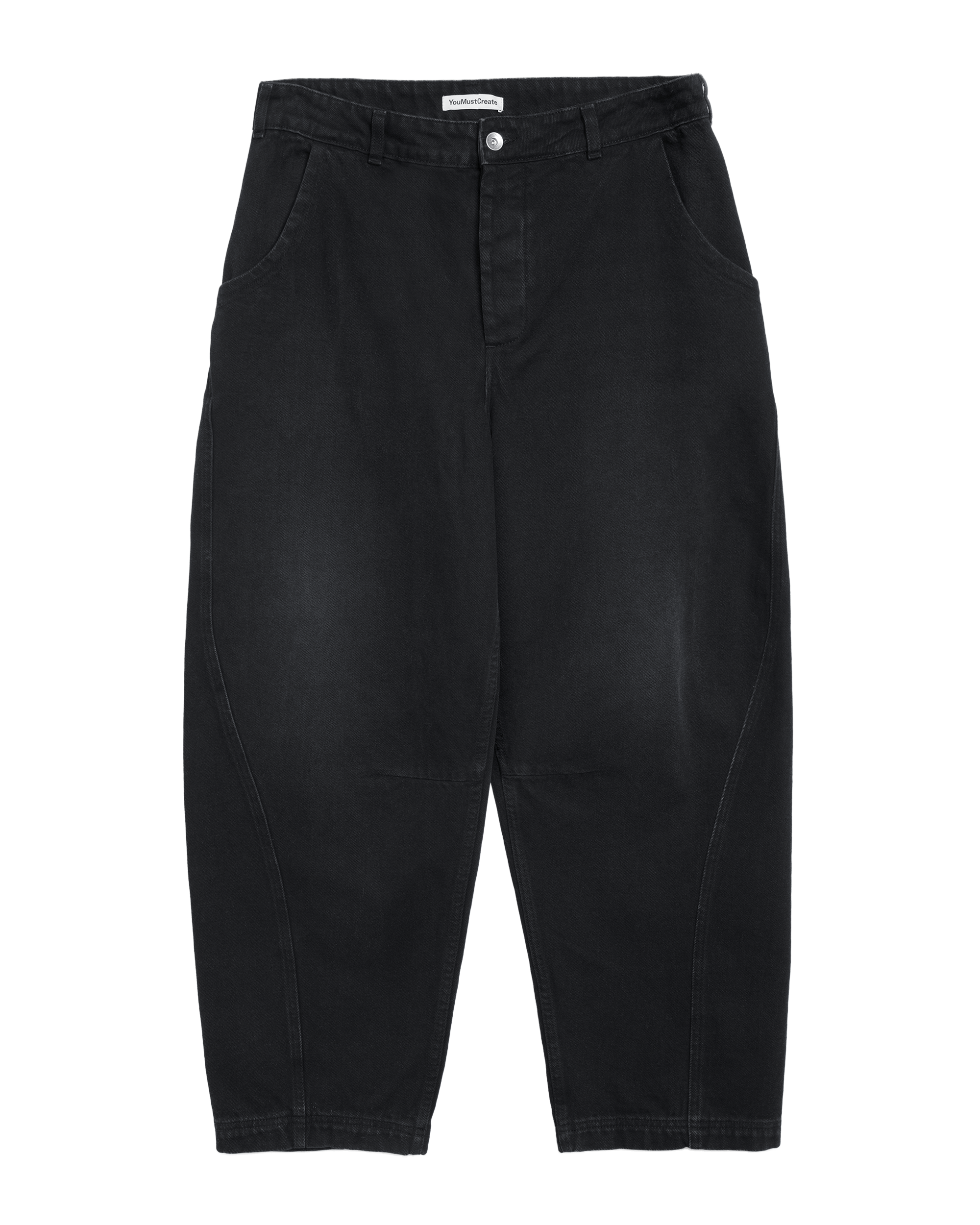 Shop YMC Twisted Seam Jeans in organic cotton denim. Relaxed fit jeans with signature twisted seam construction and premium sustainable fabric.