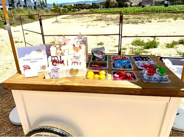 Brought the cart to SLO County for a children's birthday party. This cart is a burst of color & flavor, brimming with delicious and nutritious options. Imagine a spectrum of fresh seasonal fruit, perfectly portioned children's snacks, and a mix of ap