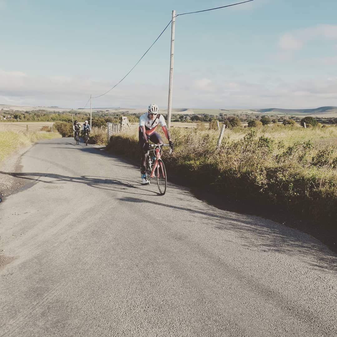 Cracking ride to Lydeway today. Coffee and cake  @mipocoffeeshop great service and friendly as always for all three groups.