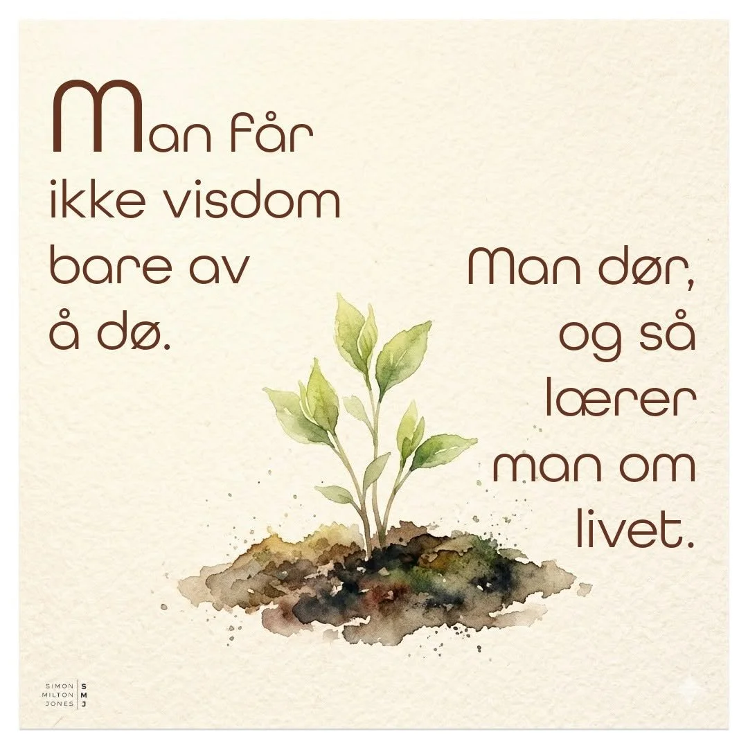 Folk blir ikke vise bare fordi de dør