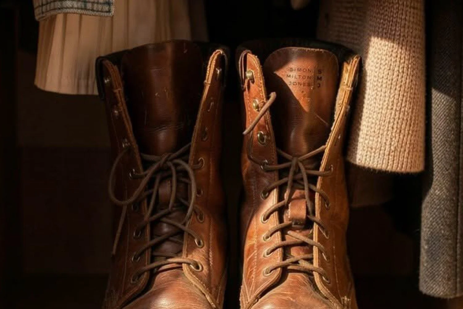Her Helpers showed me a pair of muddy boots at the back of the wardrobe