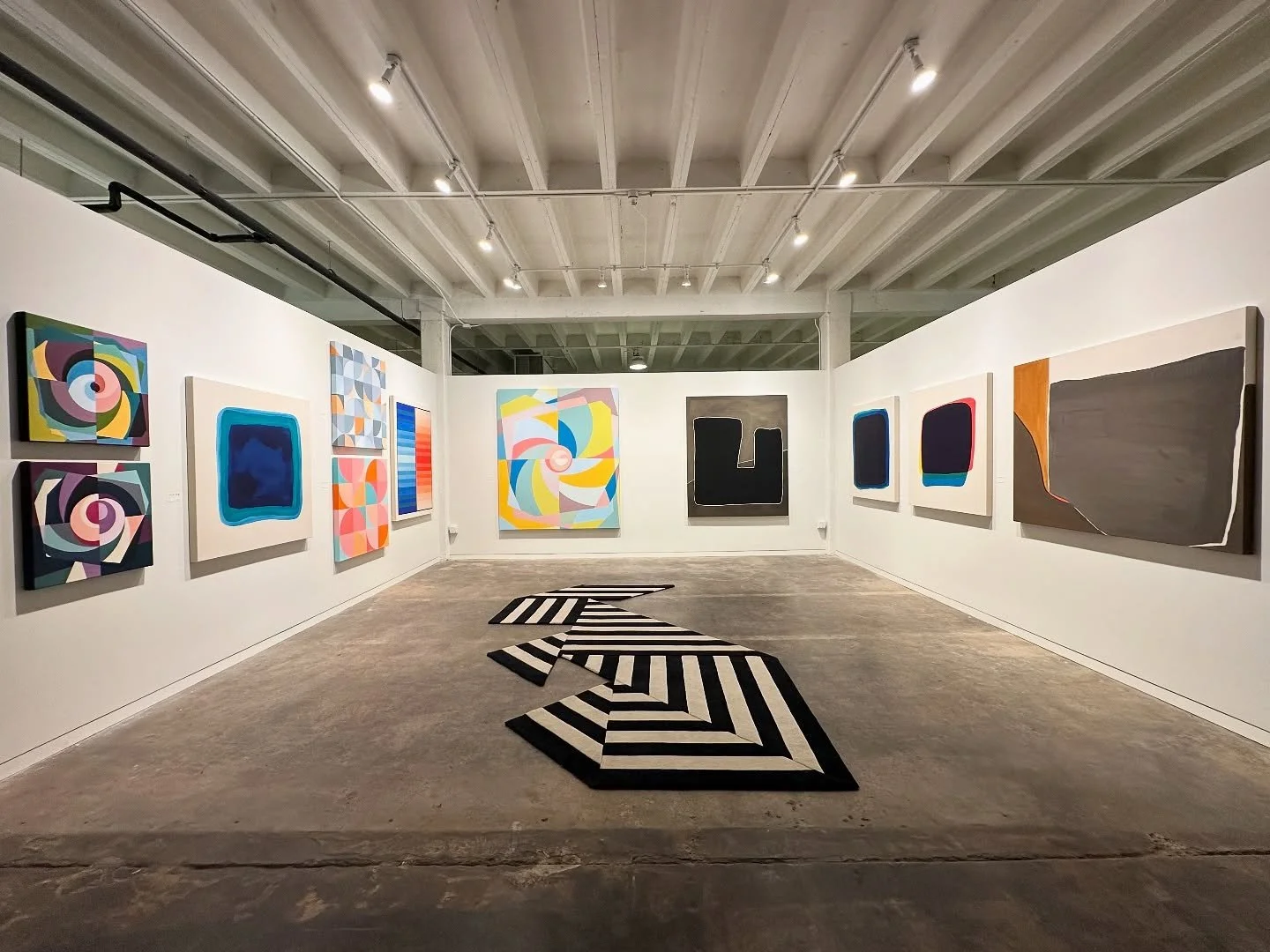 Due to some last minute sales, we had to make a few adjustments to the space before the opening tomorrow of @untitledartfairs 
Not a bad problem to have. 😉