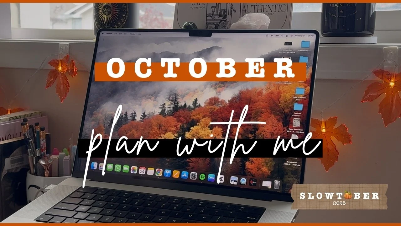 🍂 Slowtober 2025: Plan With Me + Free Bucket List