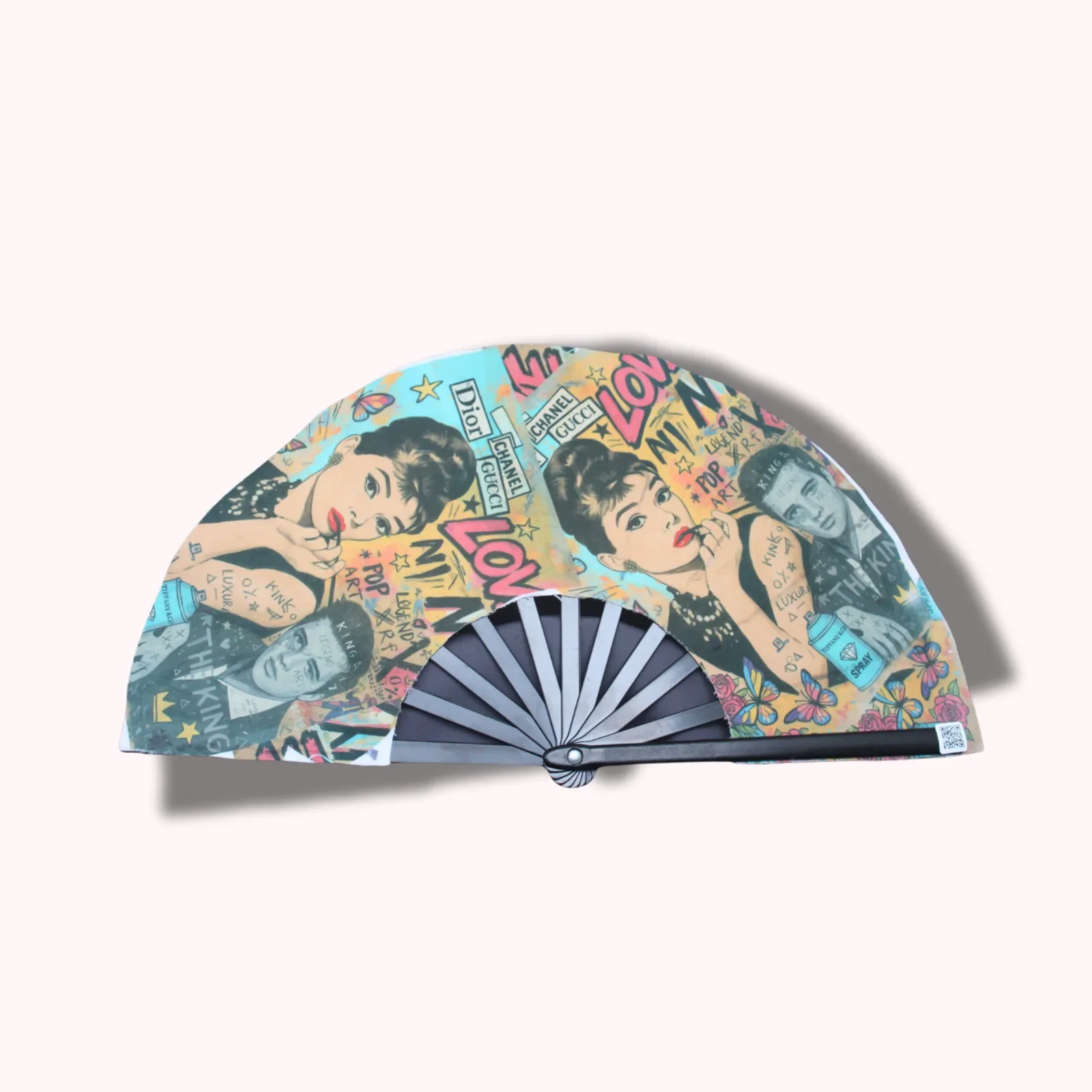 Vintage Vogue - 10" Festival Hand Fan