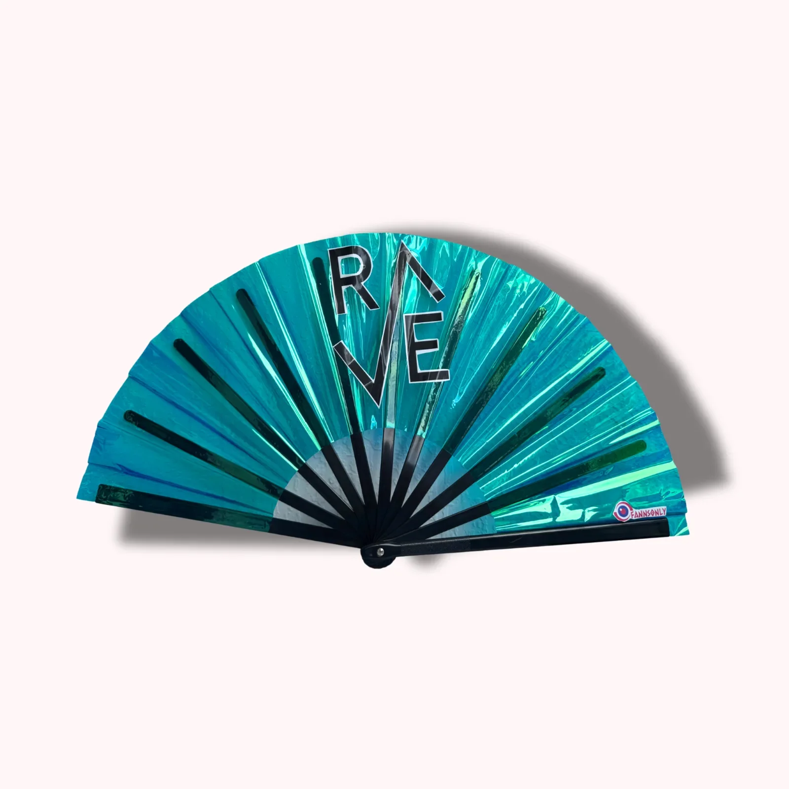 RAVE - 13" Holographic Hand Fan