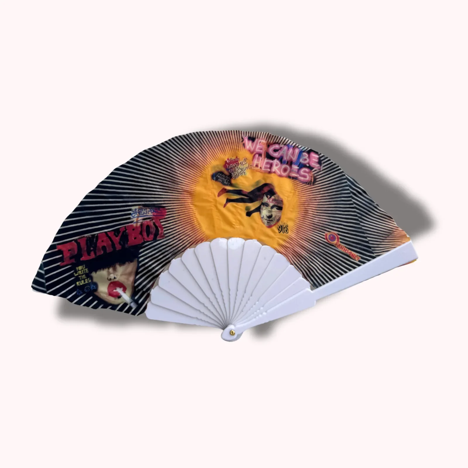 Playgirl - 9"  Mini Hand Fan