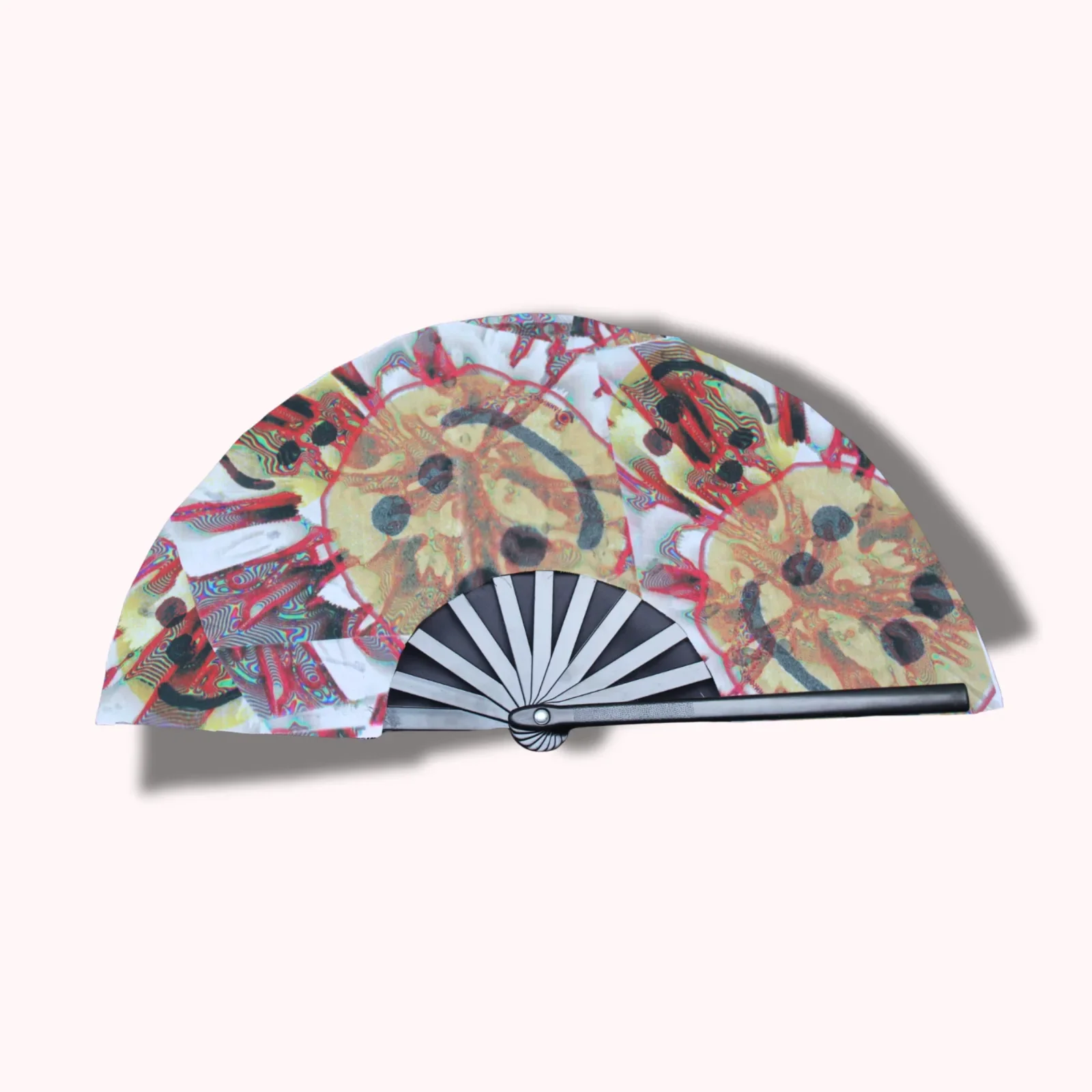 Kaleidoscope Smiles - 10" Clack Hand Fan