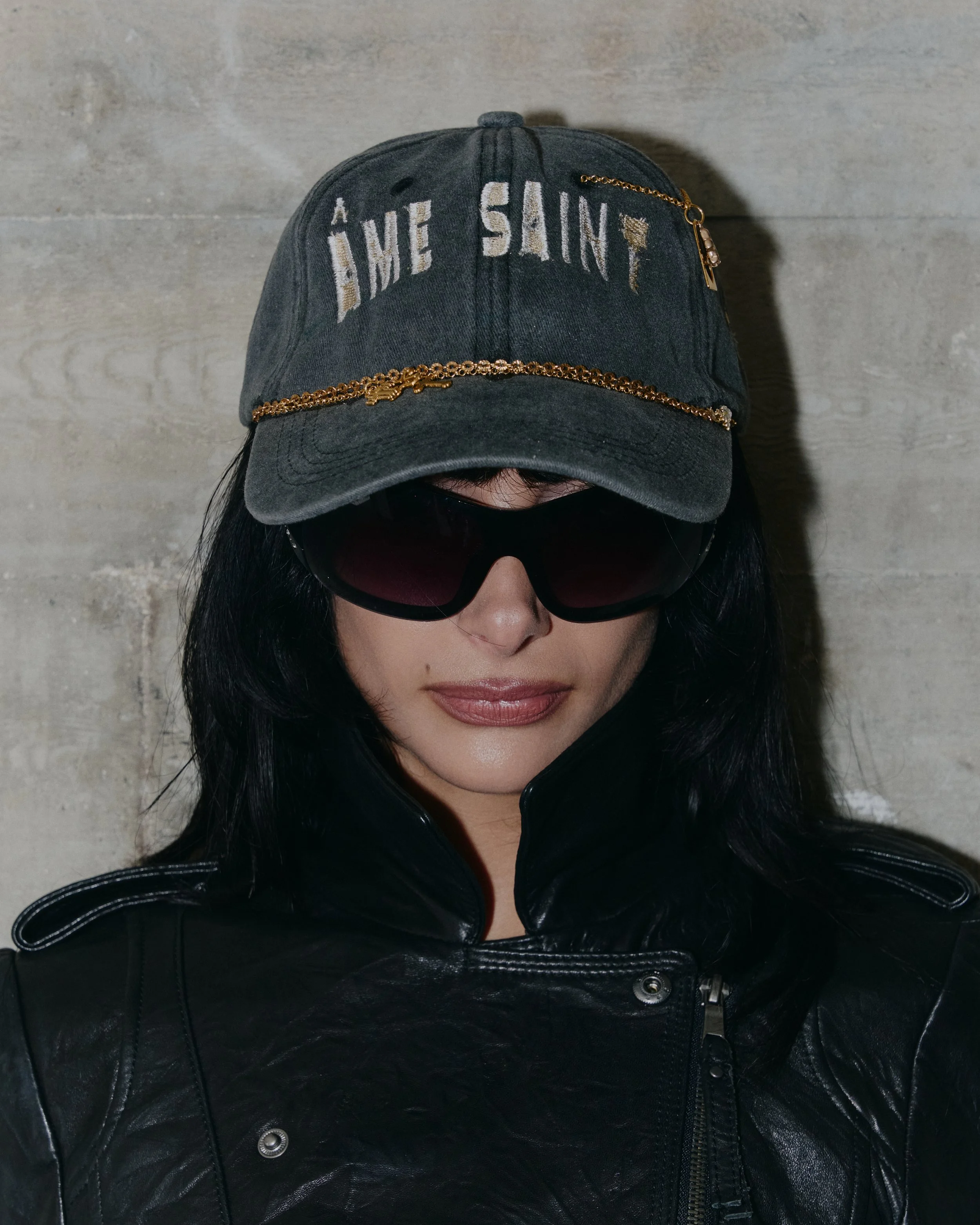 Âme Saint - Agape Gold ( Dark Jean Distressed Dad Cap )