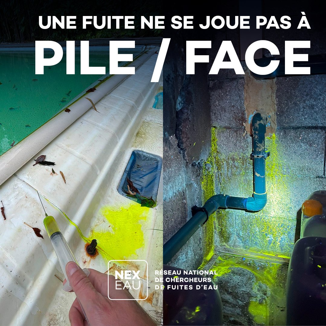 Une fuite ne se joue pas à pile ou face !
Une fuite peut sembler anodine, mais entre nous, est-ce vraiment un risque à prendre ? 
Que ce soit sous votre lavabo, dans vos murs ou autour de votre piscine, une fuite d’eau peut vite