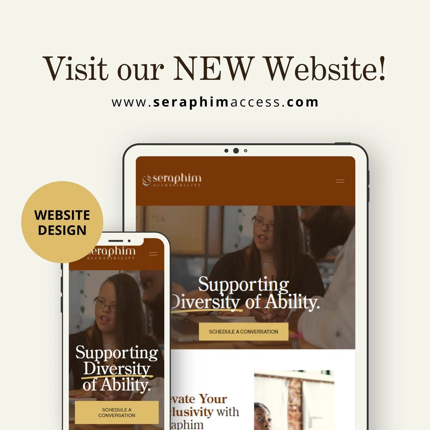 NEW Website, NEW Resources, NEW ways to champion &quot;The Diversity of Ability&quot;... Check us out! #seraphimAccess #disability #ADA ##ADACompliance #AccessibilityMatters #InclusionForAll #EqualAcces #disabilityrights