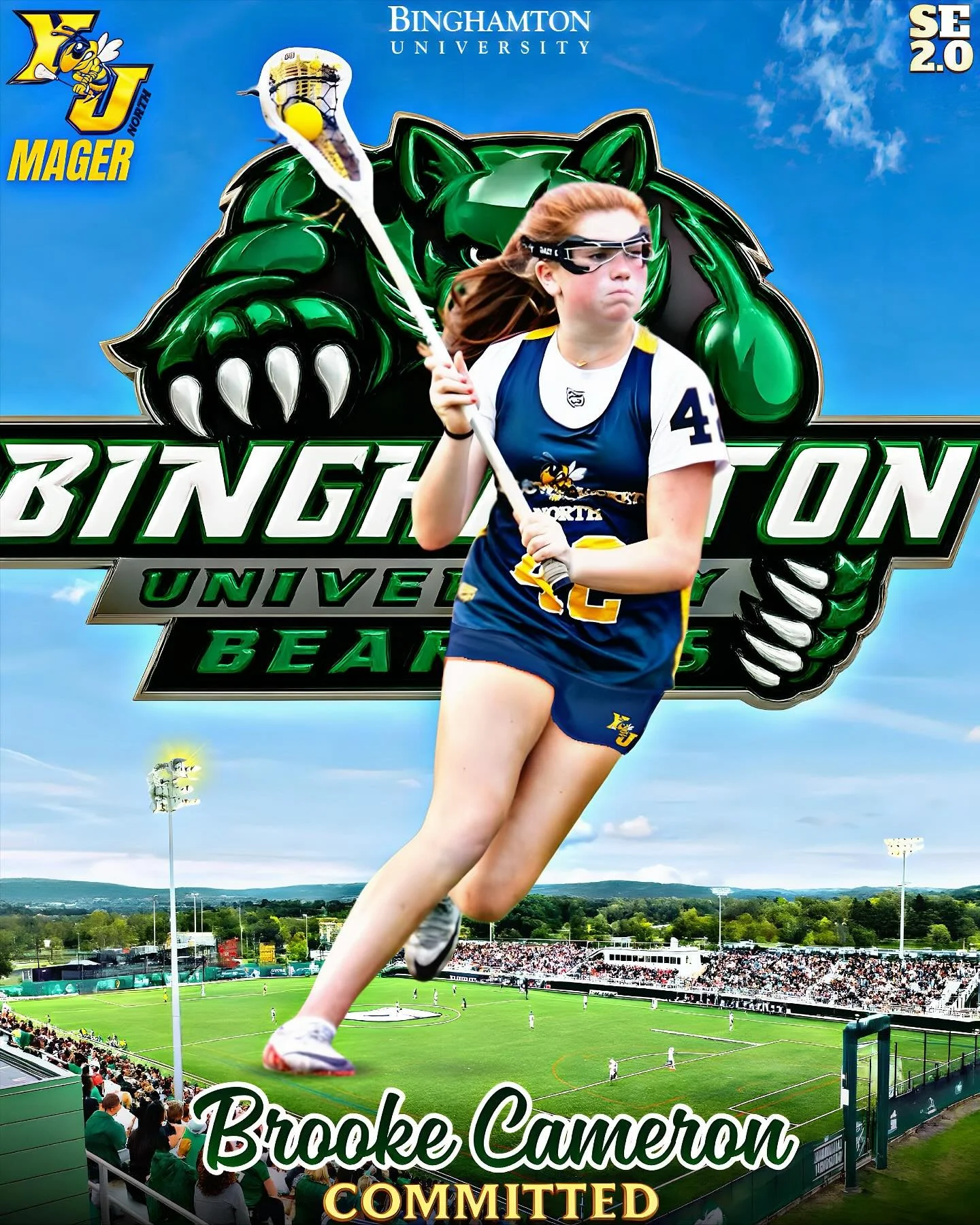 Congratulations to YJN 2027 defender, @brookecameron42.3 on her verbal commitment to play D1 lacrosse at @binghamtonwlax !! 

Brooke showed determination, grit, heart, and hustle in every practice and tournament. Her hard work is driven by her love f