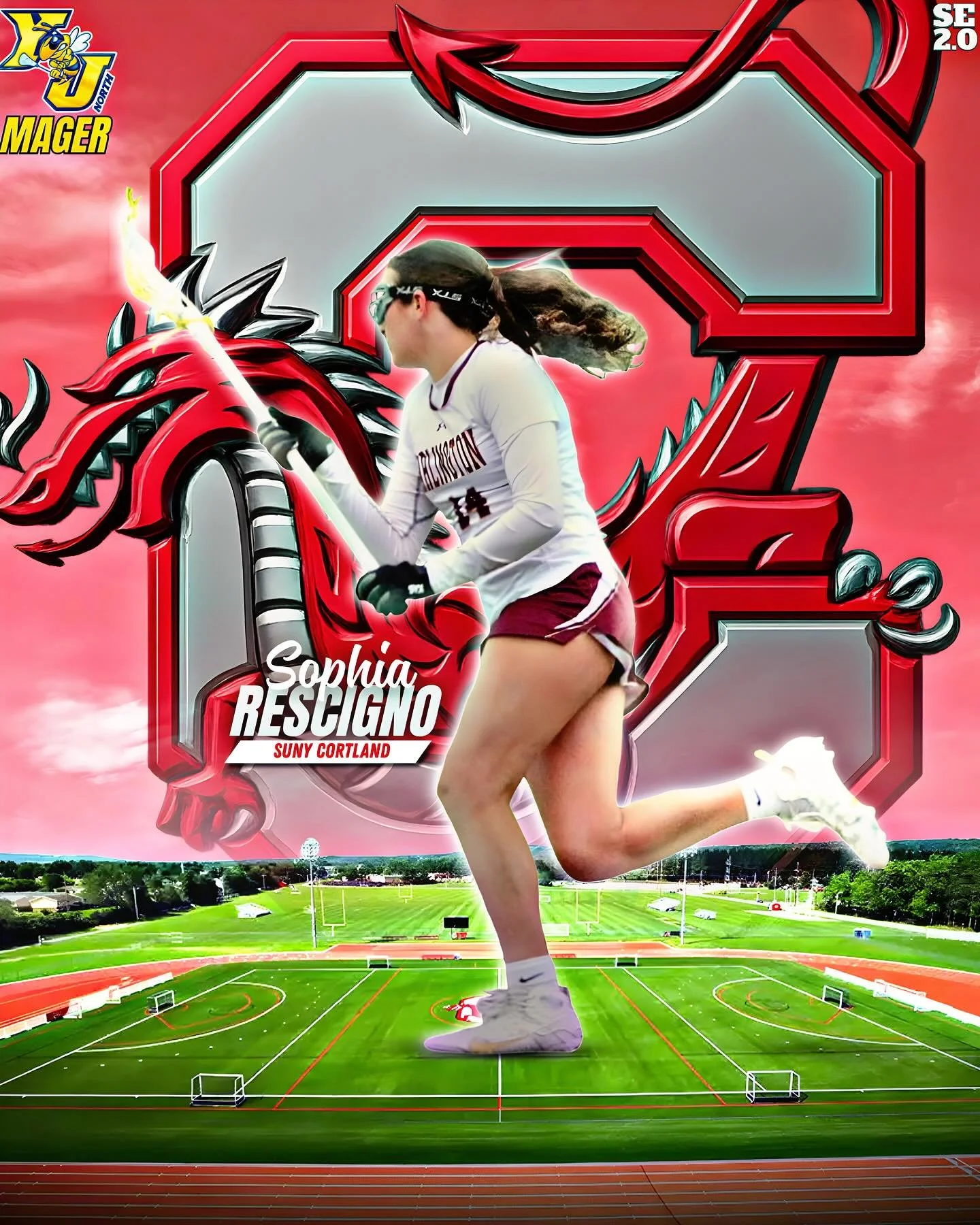 Congratulations to YJN 2027 defender, @sophia.rescigno4 on her verbal commitment to play lacrosse at @cortlandwlax !! 
Sophia is a strong, smart, and consistent defender. Her team-first mentality makes her an integral part of the defense. 🐝
.
.
@yj