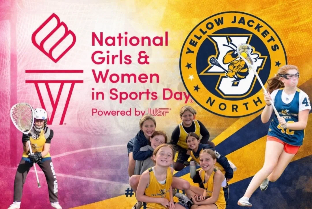 Happy National Girls &amp; Women in Sports Day!! We are proud to celebrate our YJ North players. #ngwsd #wecelebrateyou #yjnorthlacrosse