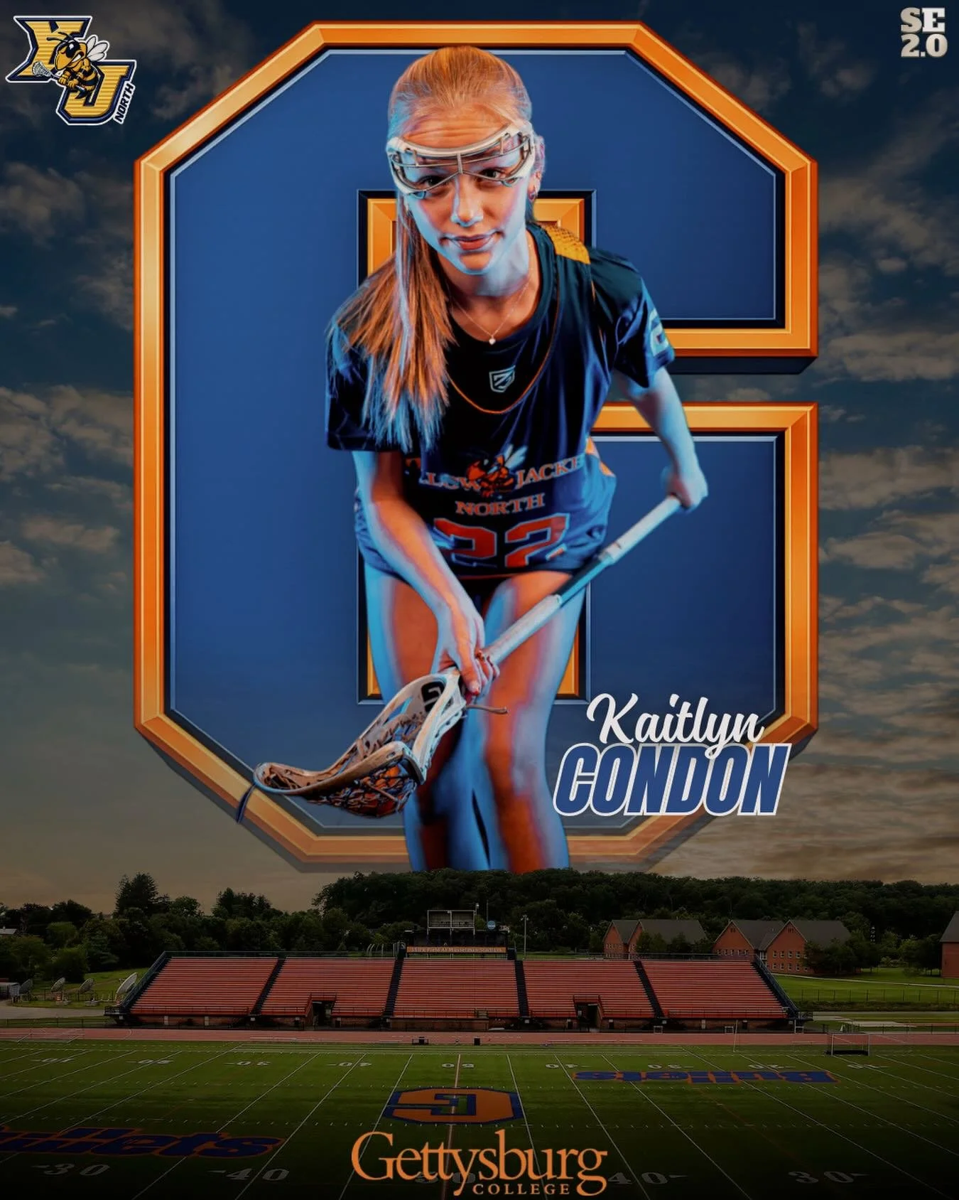 Congratulations to YJN 2027 midfielder, @kait_condon on her verbal commitment to play lacrosse at @gburgwlax !! 

Kait&rsquo;s communication and defensive presence make her an absolute game-changer on the field. 
.
.
@yjn2027aa Mager @johnjaywomensla