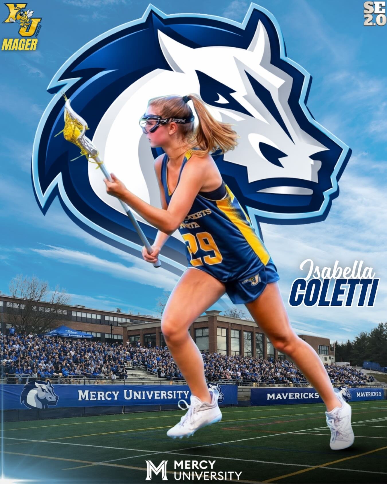 Congratulations to YJN 2027 defender, @coletti.bella on her verbal commitment to play D2 lacrosse at @mercywlax !! We&rsquo;re so proud of you! ! 🐝
.
.
@yjn2027aa Mager @backofthecage @ilwomen @elitelax @li_yellowjackets @sports_recruits @putnamvall