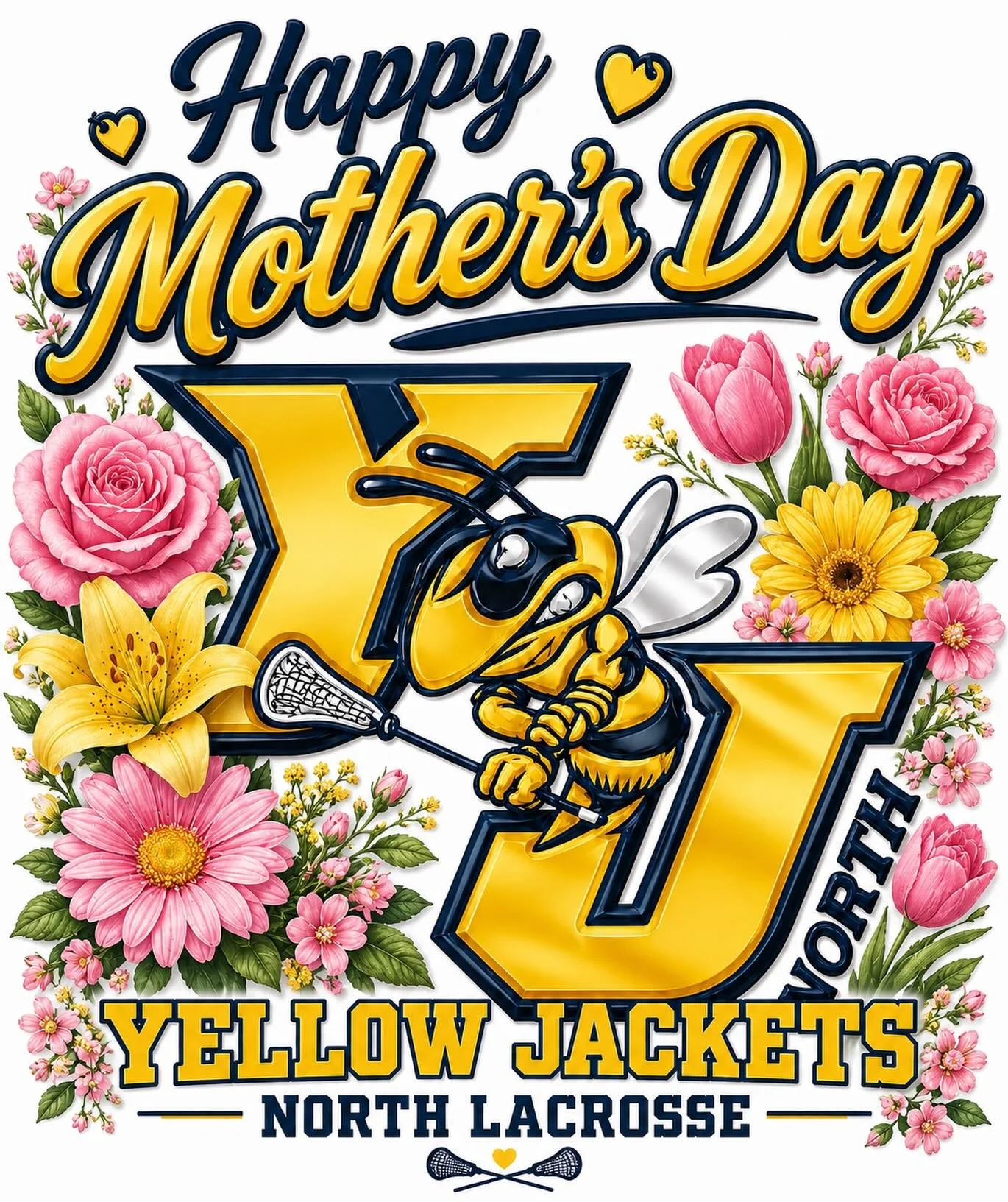To all the amazing Yellow Jackets North moms&hellip;thank you for the endless support, loud cheers, and unconditional love. 💙💛🌸

Your dedication behind the scenes helps make our program stronger every single day. Today we celebrate all of the moth