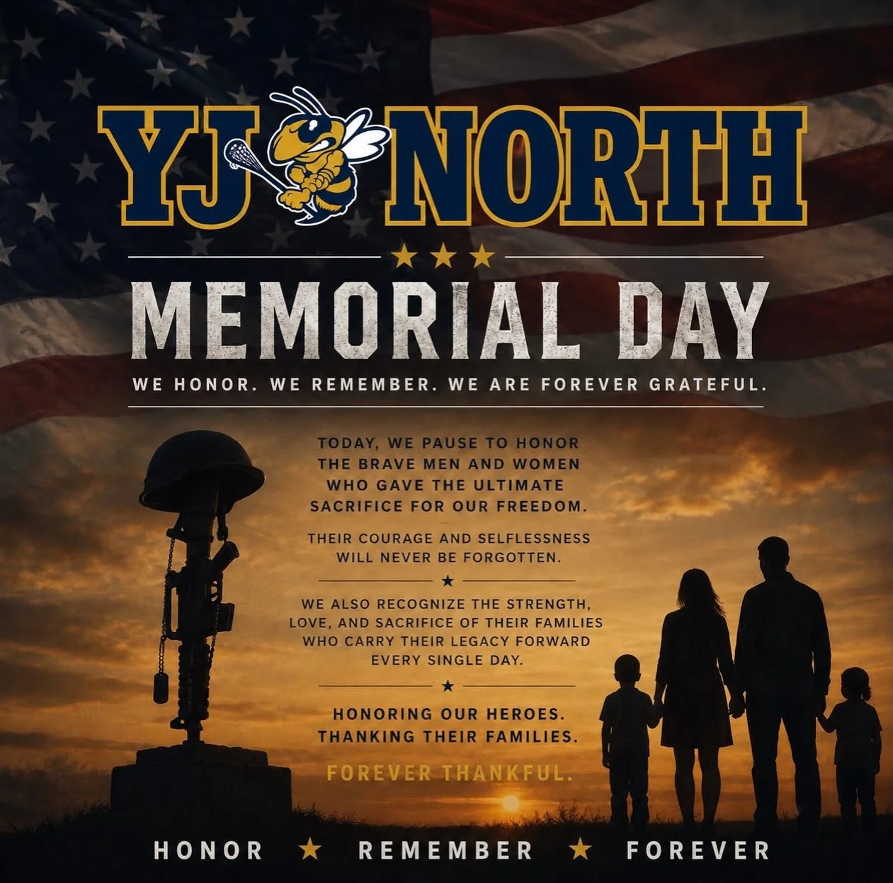 Today we honor and remember the brave men and women who made the ultimate sacrifice for our country. Thank you to all who have served and continue to serve. 🇺🇸