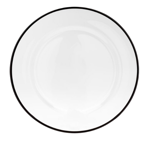 Black Rimmed Charger