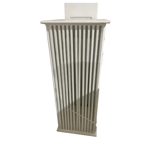 White Slatted Column