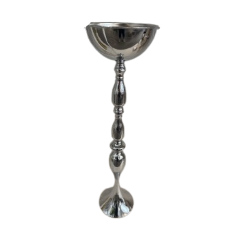 Chrome Candlestick Bowl