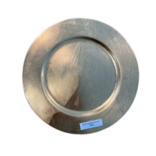 Silver Traditional Acrylic Charger