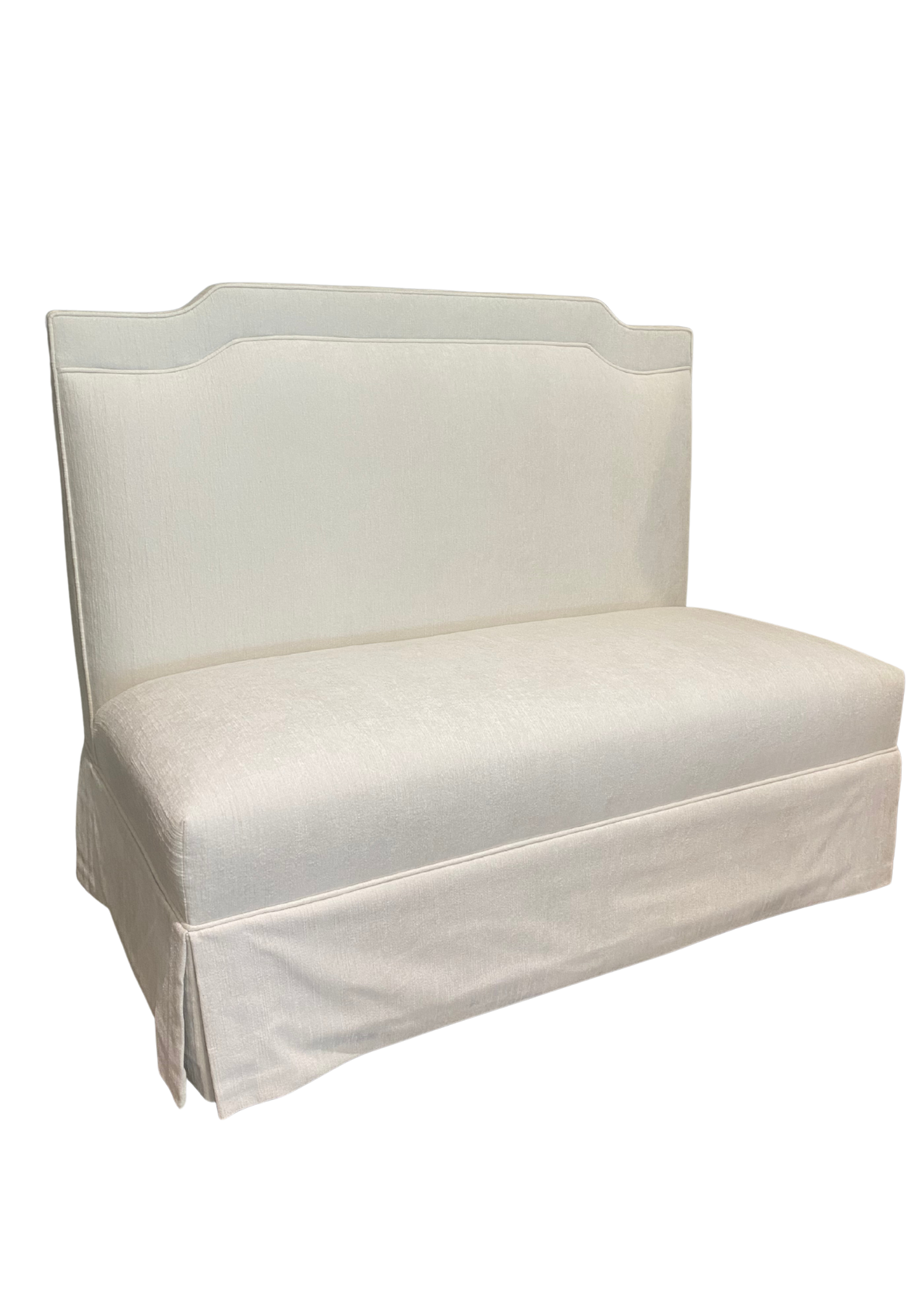 Glacier White Danielle Banquette