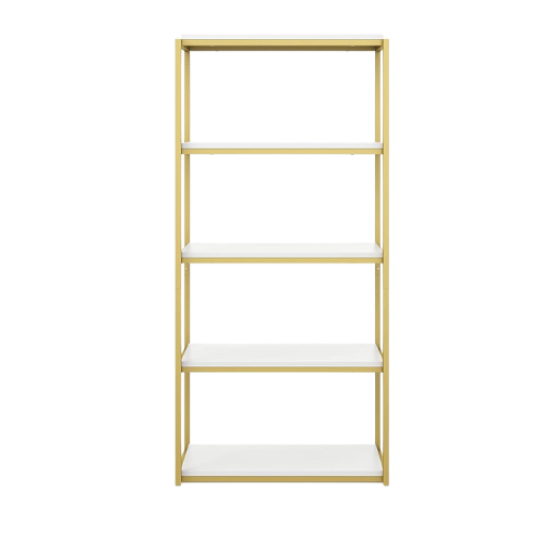White & Gold Bookshelf