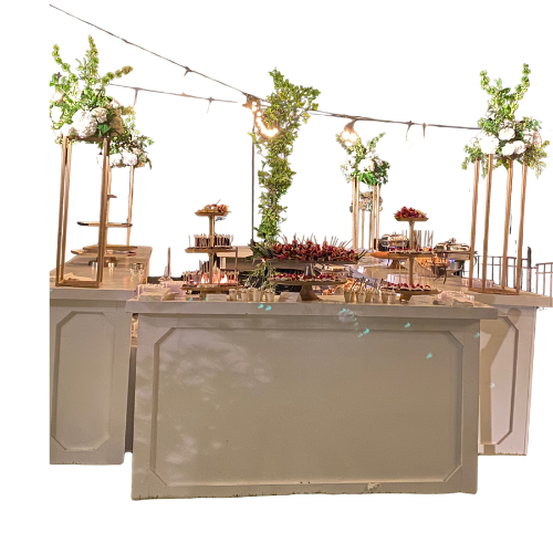 White Folding Bar Front