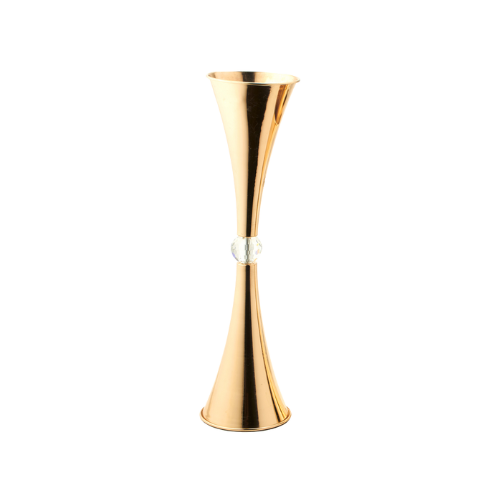 Gold Crystal Ball Vase