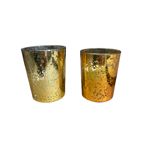 Gold Mercury Glass Votive