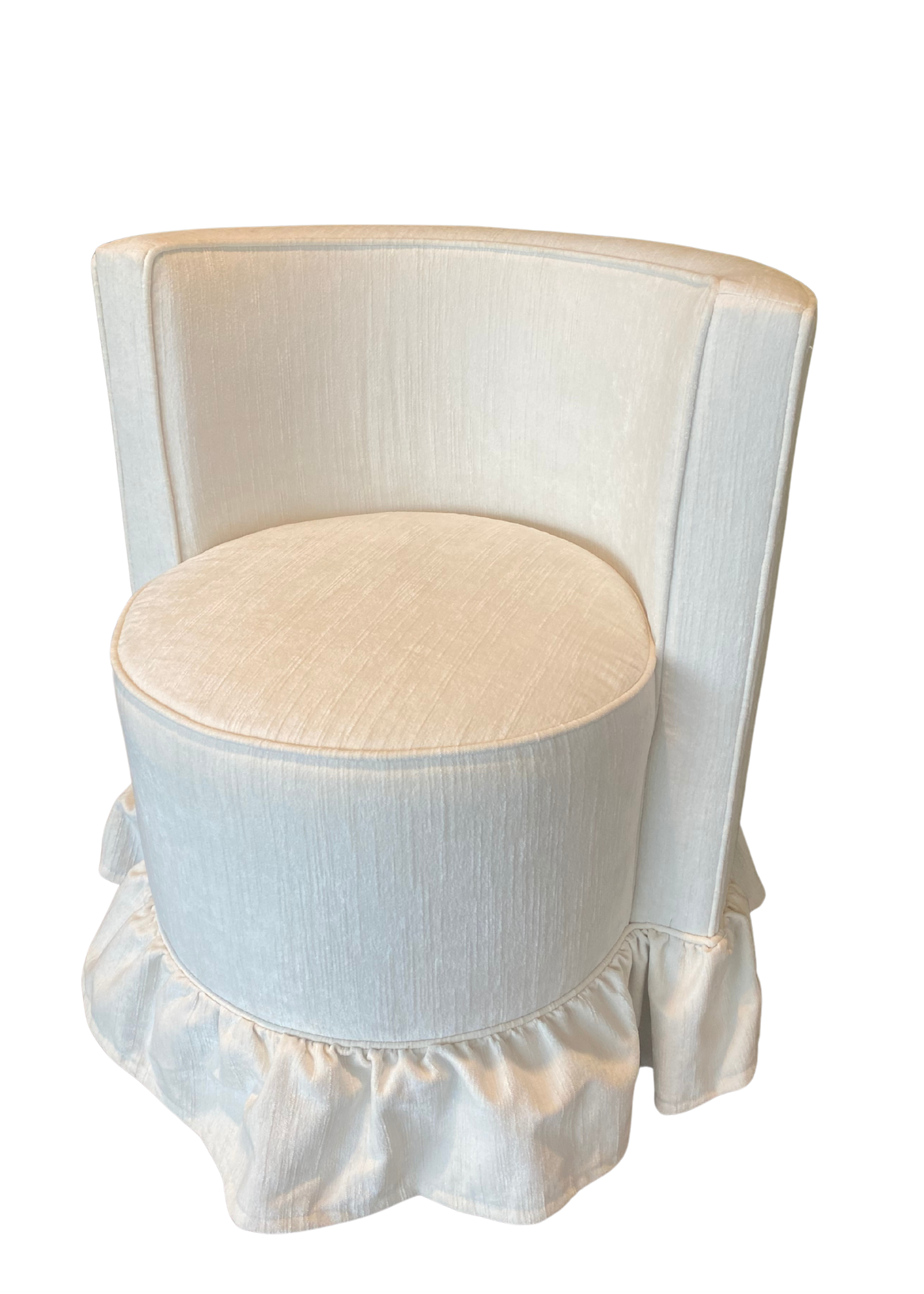 White Ruffle Ginni Chair
