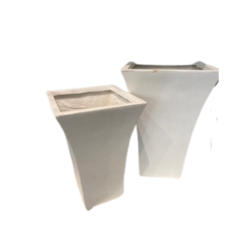 Square Fiberstone Planter