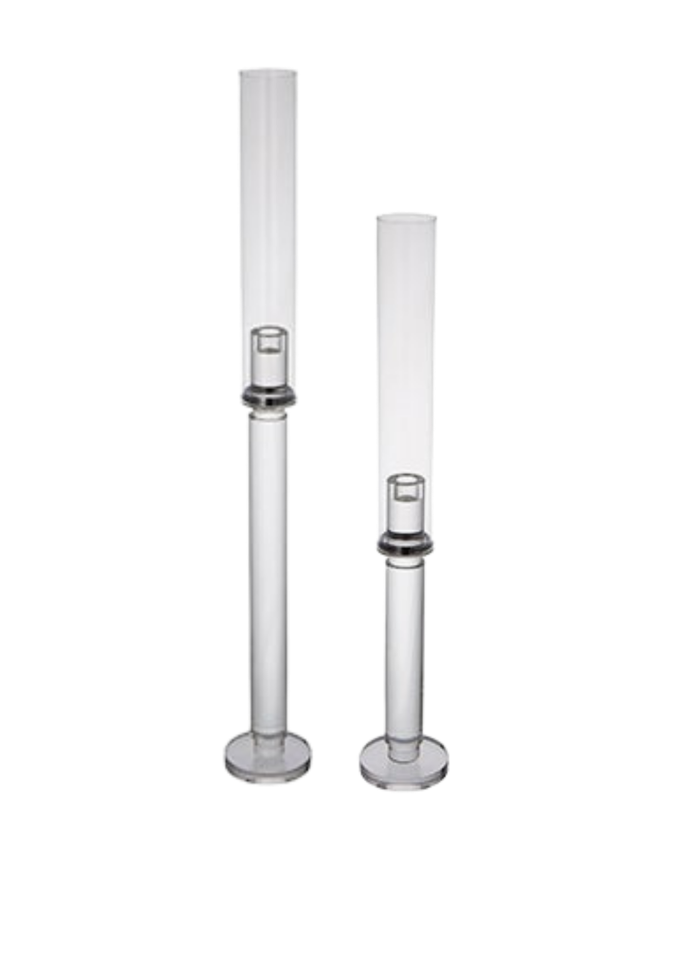 Heavy Bottom Glass Candlestick